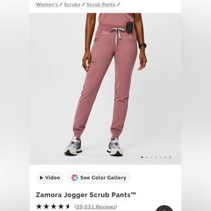 Figs Mauve Jogger Pants